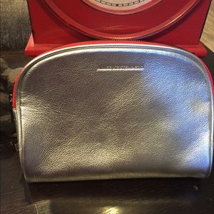 New leather cosmetics bag.